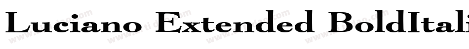 Luciano Extended BoldItalic字体转换